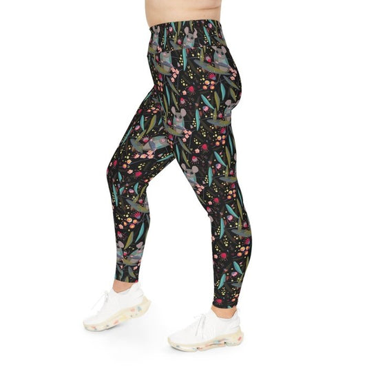 Curvy Eastern Pygmy Possum Leggings 2xl-6xl