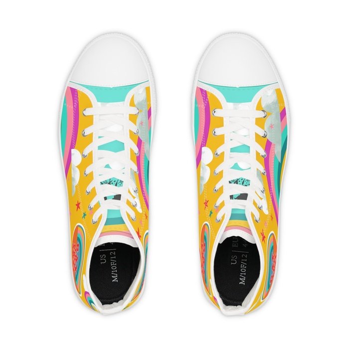 Gay the pray away high top mens sneakers