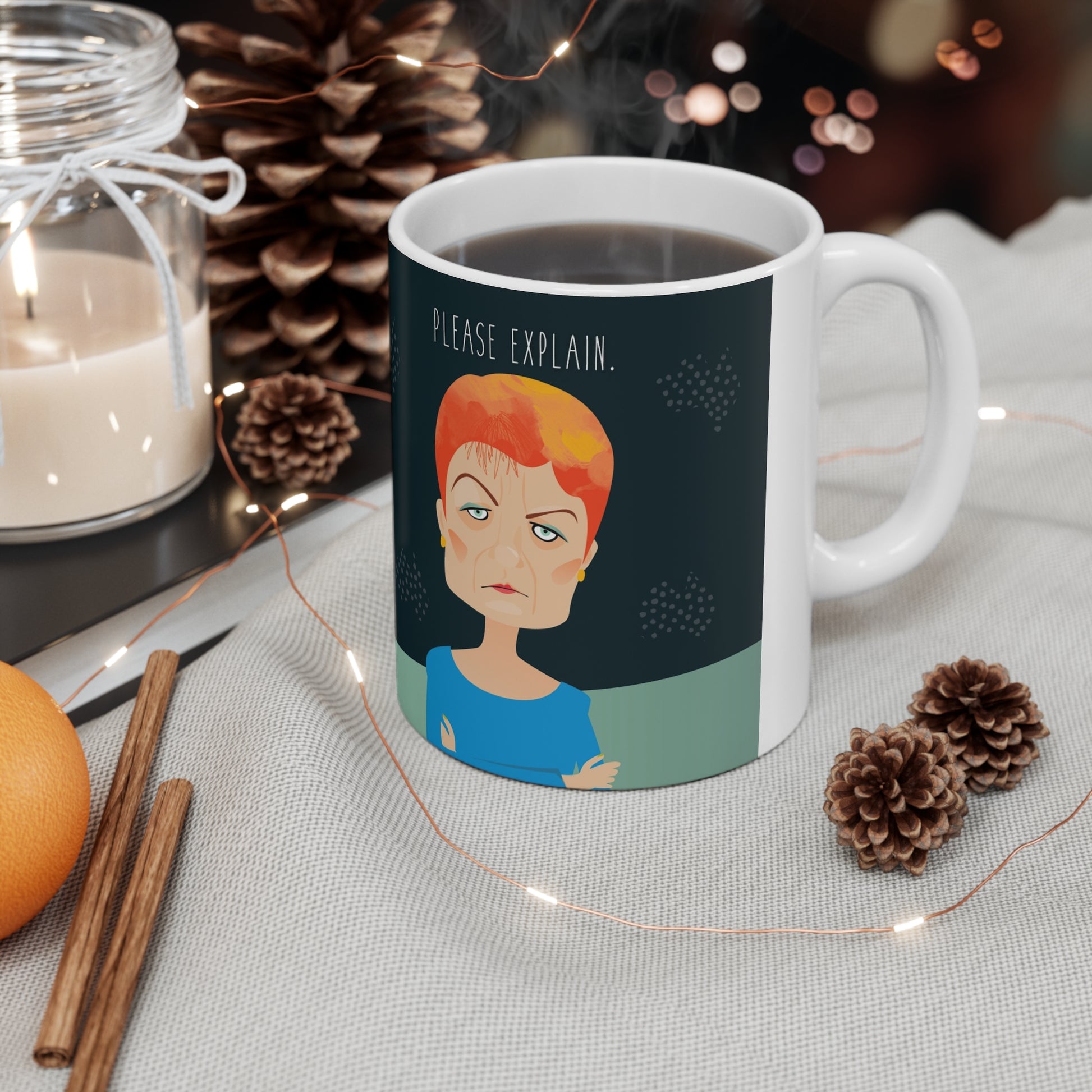 Please explain Pauline Hanson mug