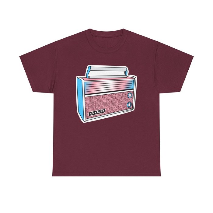 Transista radio classic cotton t shirt