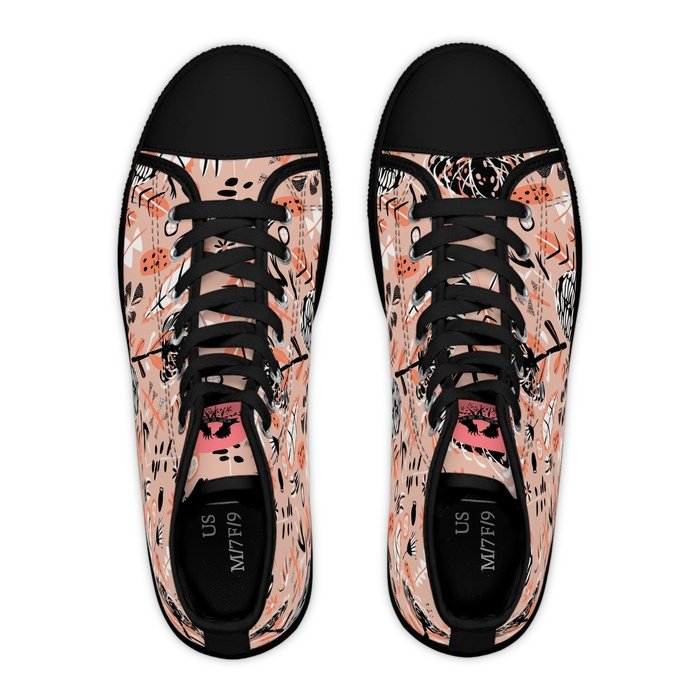 Australian Botanical high top womens canvas sneakers