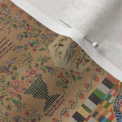 Fabric : Old embroidery sampler small