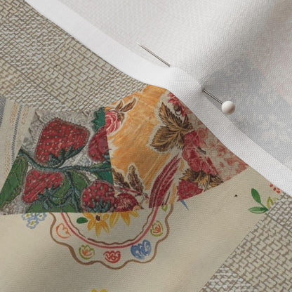 Fabric : Floral round quilt