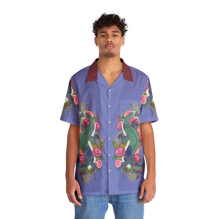 Croc Rock Retro Hawaiian Shirt