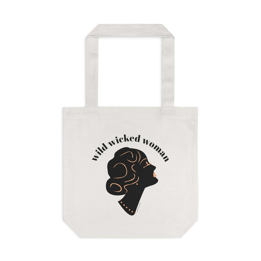 Wild Wicked Woman Cotton Tote Bag