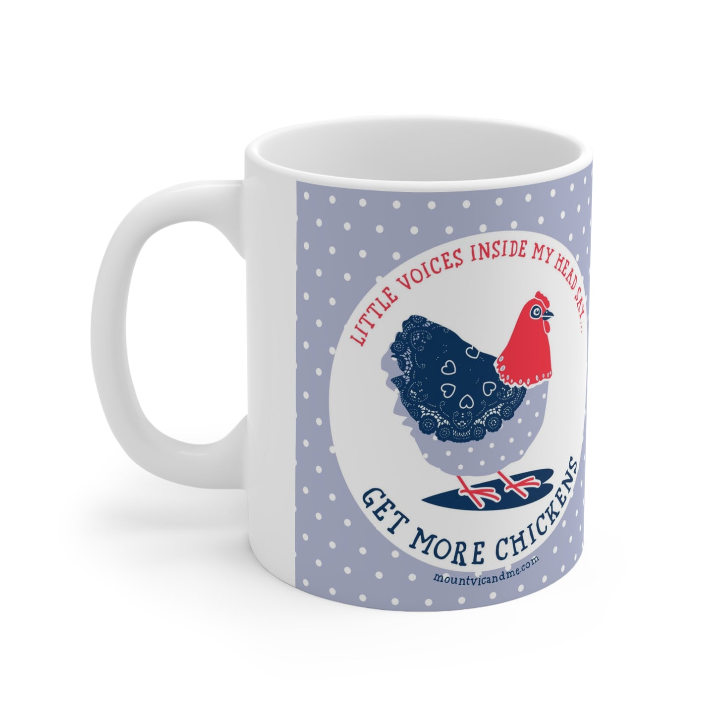 Little Voices in my head chicken mug