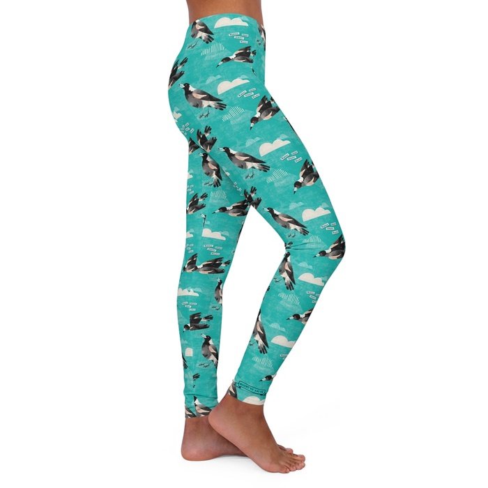 Magpie Talk teal Classic Spandex Leggings