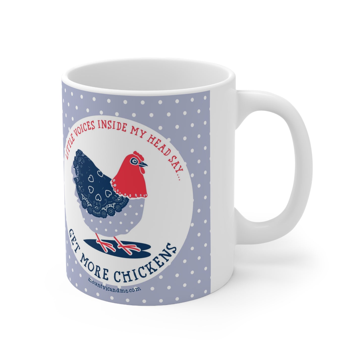 Little Voices in my head chicken mug