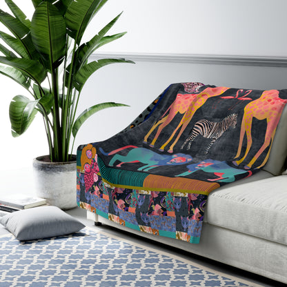 Dopamine beasts maximalist sherpa blanket