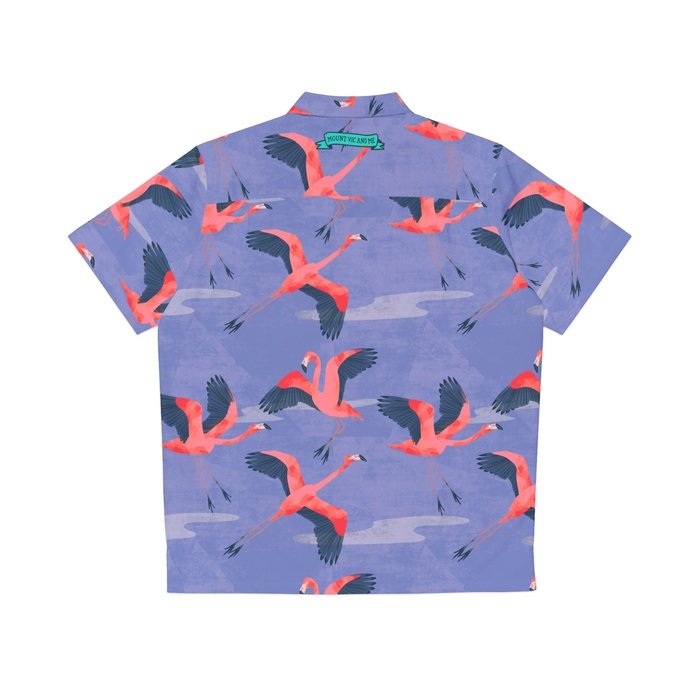 Flying Flamingos Hawaiian Shirt