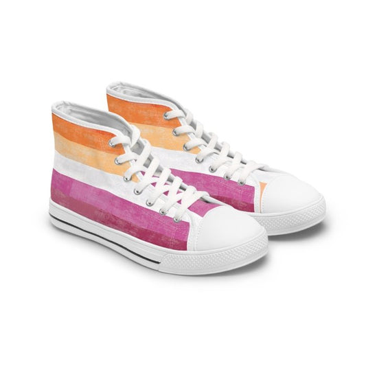 Lesbian high top womens canvas sneakers