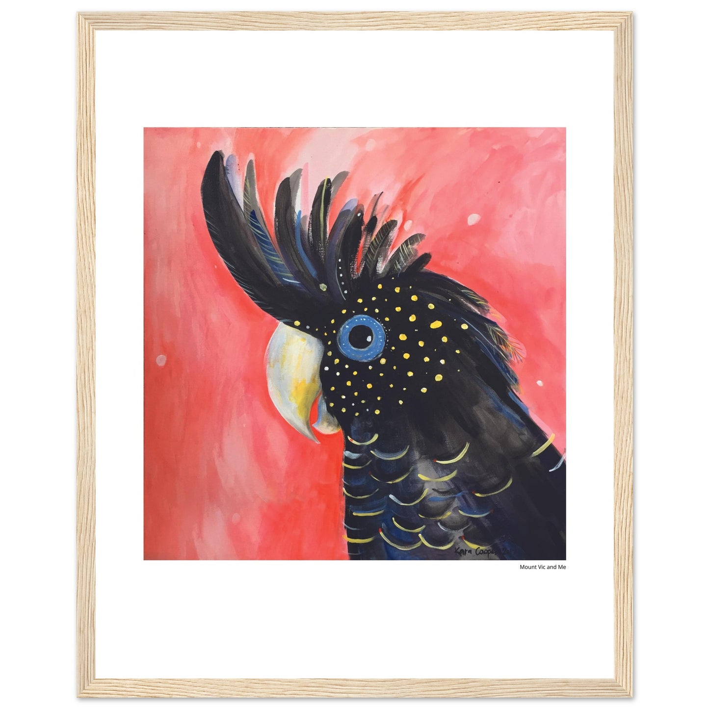 Black Cockaoo Framed Poster