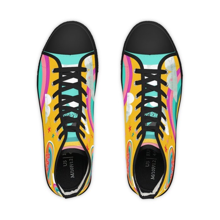 Gay the pray away high top mens sneakers