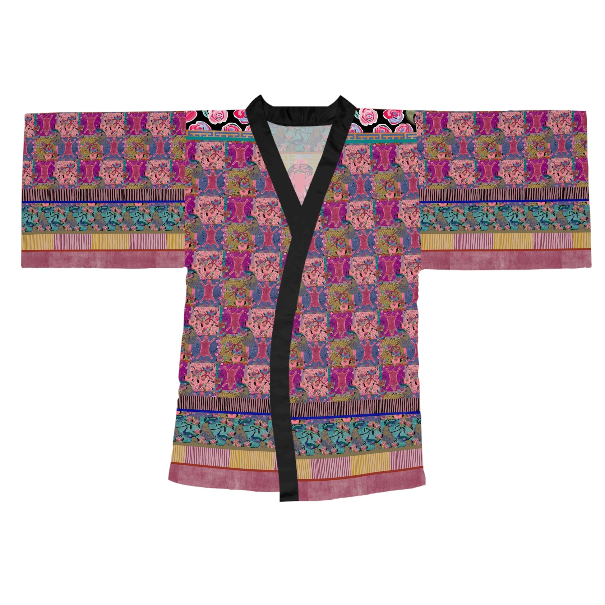 Opulent beasts kimono robe