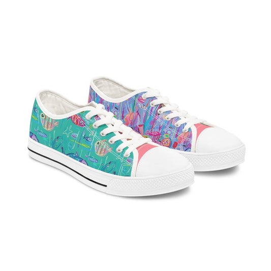 Tropical Fish womens low top sneakers