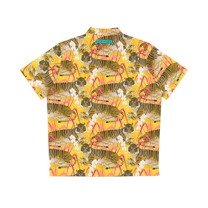 Gold Tiger Hawaiian Shirt