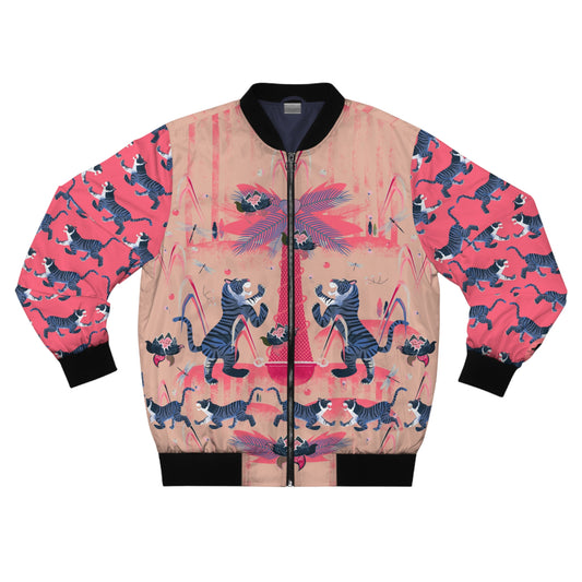 Royal Tigers Pink Men's Bomber Jacket