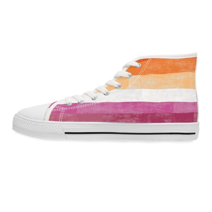 Lesbian high top womens canvas sneakers