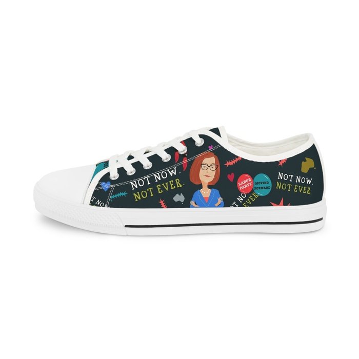 Julia Gillard misogyny mens low top sneakers