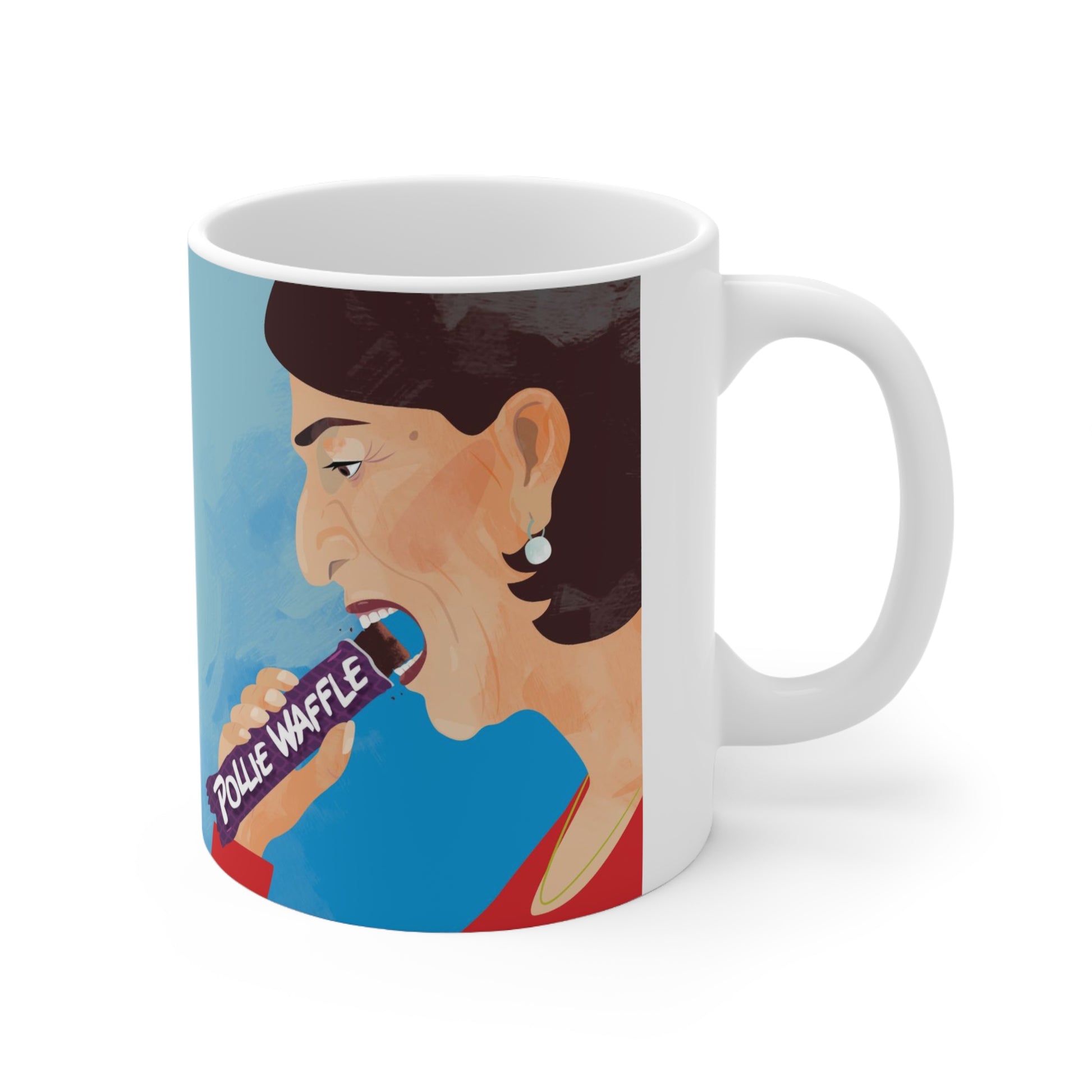 Gladys Pollie Waffle mug