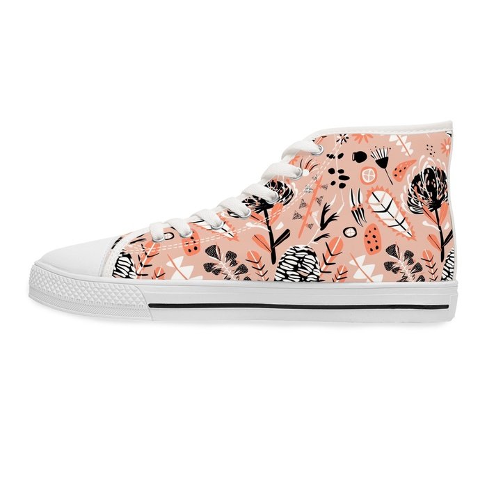 Australian Botanical high top womens canvas sneakers