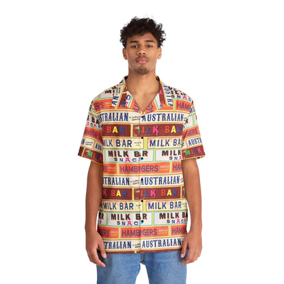 Aussie Milk Bar Signs Hawaiian Shirt