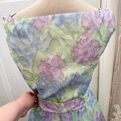 1950s crepe two piece dress