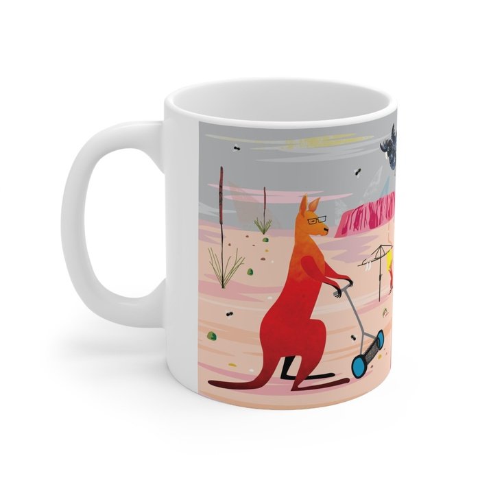 Australiana Big Red Kangaroo mug