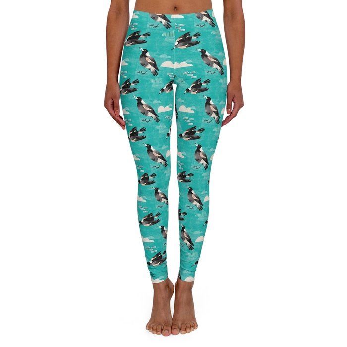 Magpie Talk teal Classic Spandex Leggings