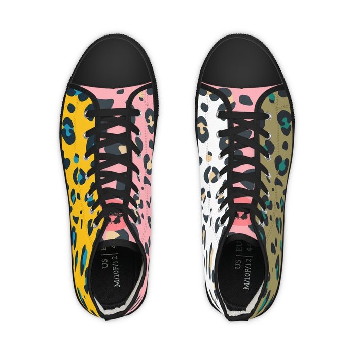 Kitsch cat high top mens sneakers