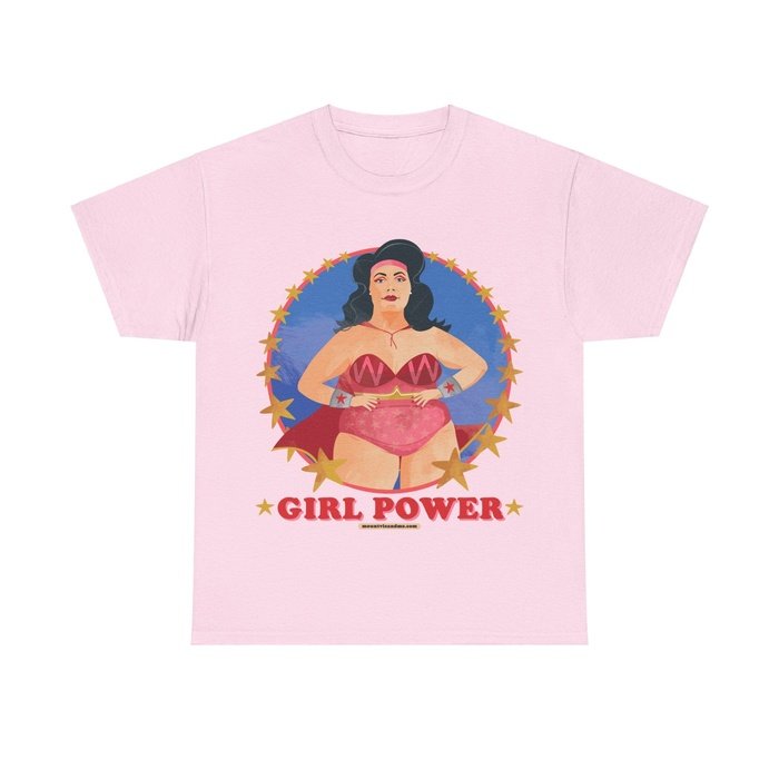 Girl Power pin up feminist classic cotton t shirt
