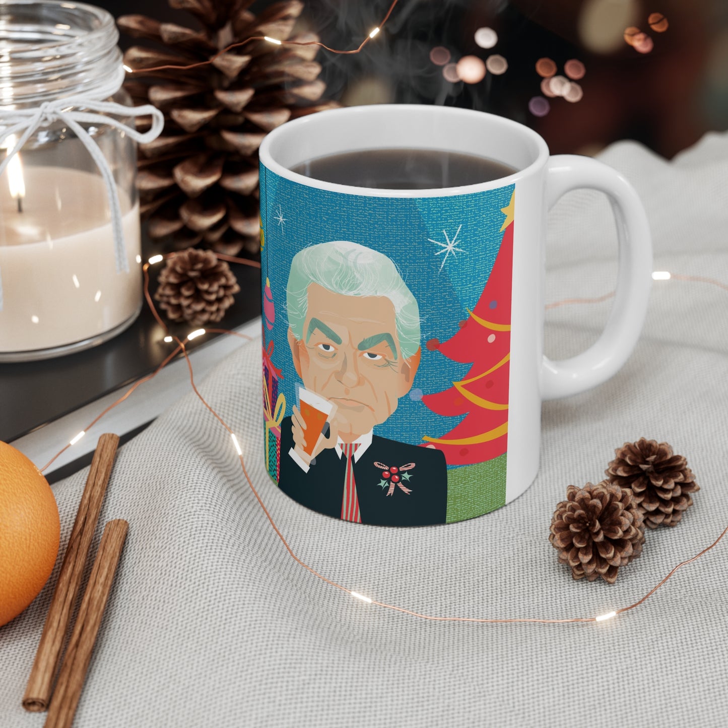 Hawke! The herald angels sing Christmas mug