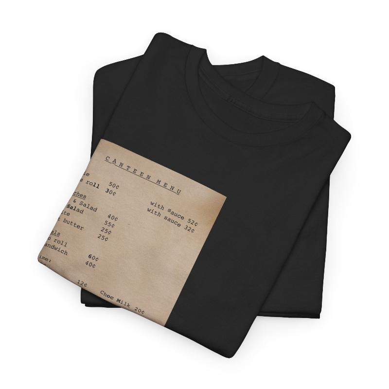 Canteen Menu classic cotton t shirt