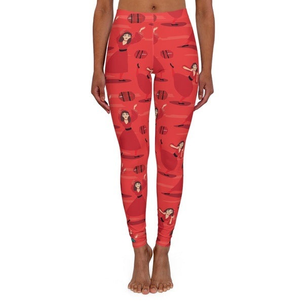 RTS Cathy Dance Moves Red Classic Leggings