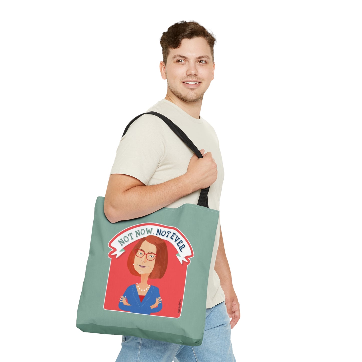 Not Now Not Ever Julia Gillard tote bag