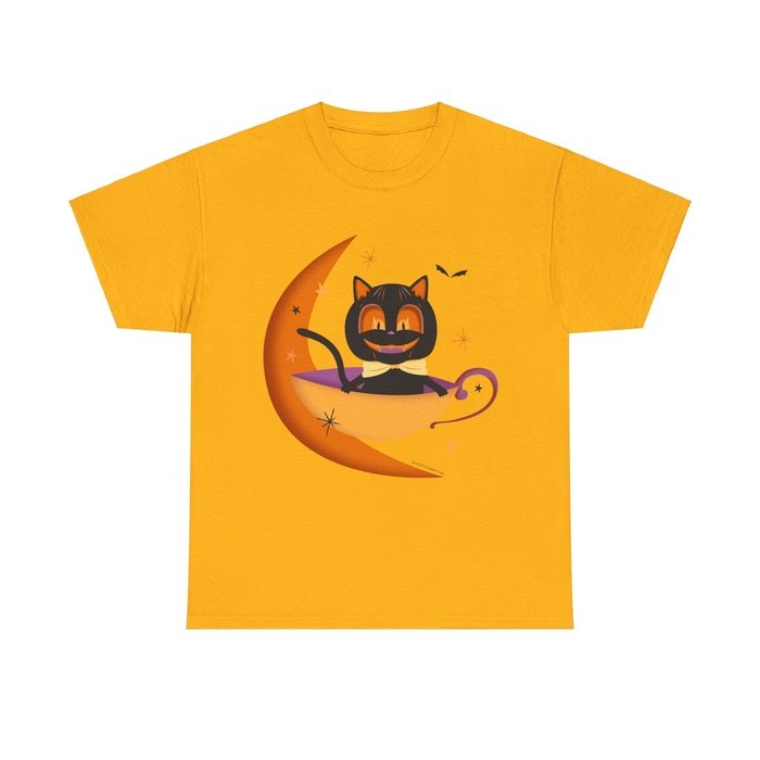 Vintage Halloween cat classic t shirt