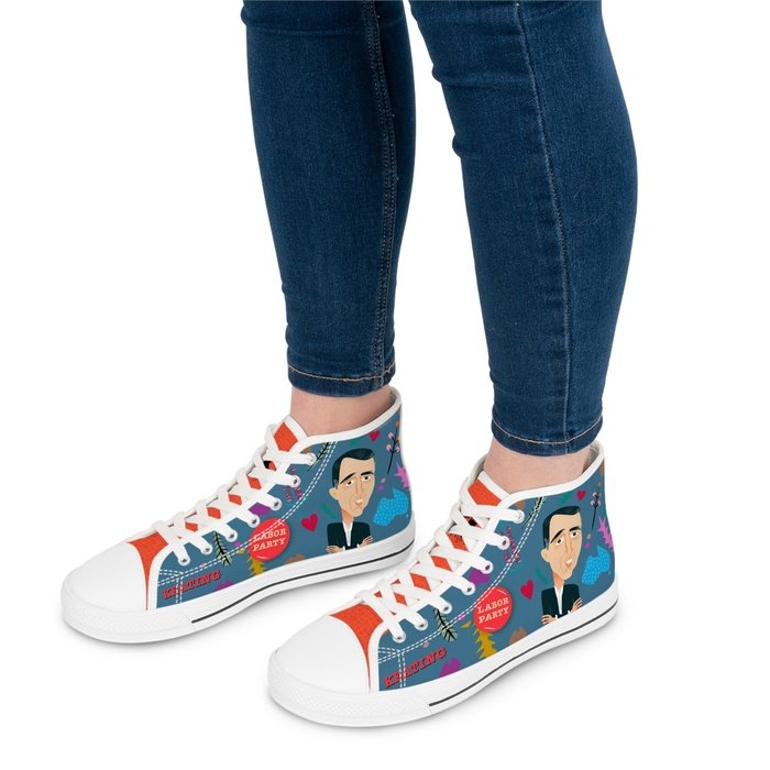 Paul Keating high top womens canvas sneakers