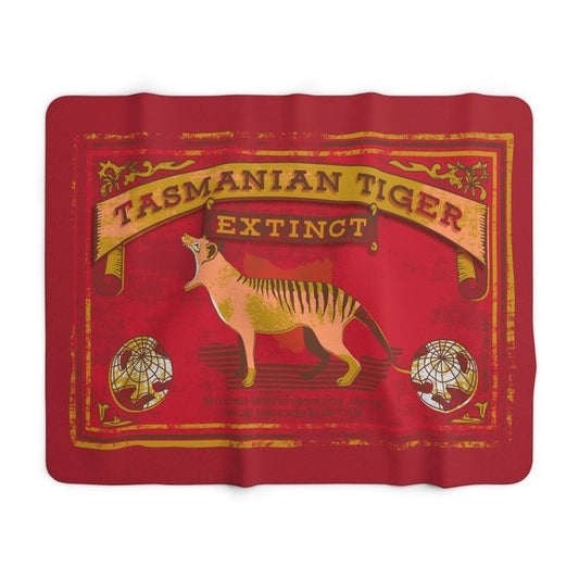 Tasmanian Tiger Extinct blanket