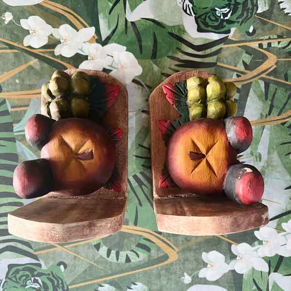 Fruit wooden bookends 8020