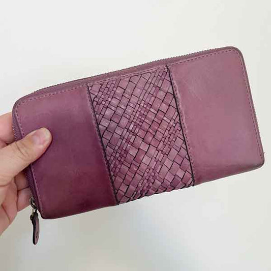 Purple leather Colorado wallet 8034