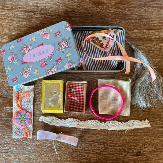 Sewing ephemera and trinket tin 6