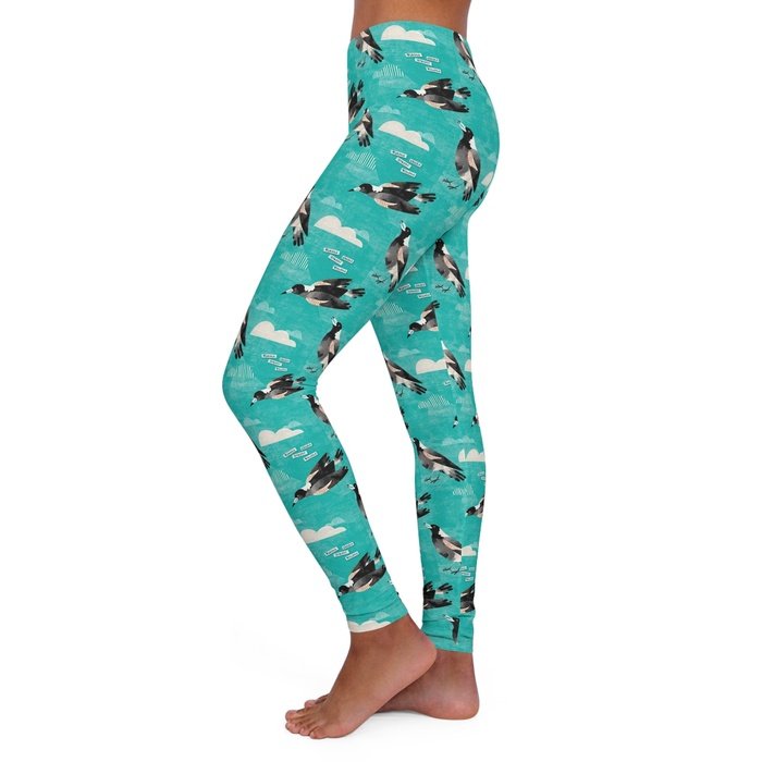 Magpie Talk teal Classic Spandex Leggings