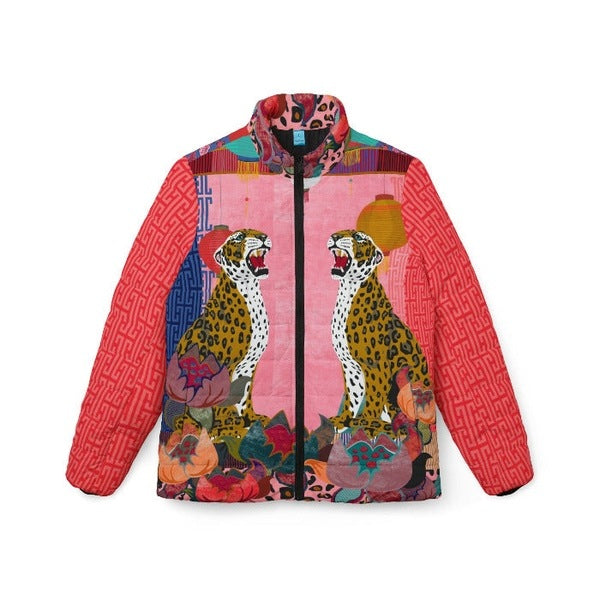 Festival Dreaming leopard women’s puffer jacket