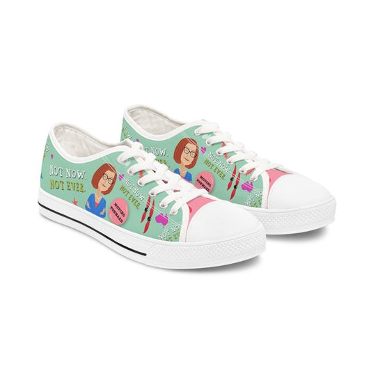 Teacher-friendly Julia Gillard misogyny womens low top sneakers