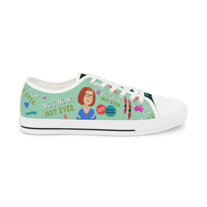 Julia Gillard misogyny mens low top sneakers