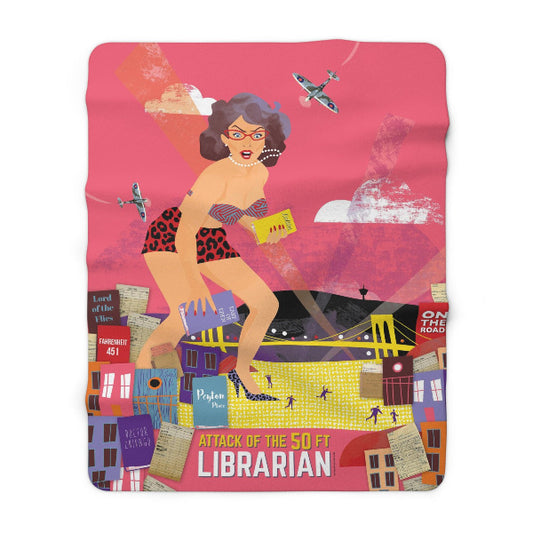 Attack of the 50 ft Librarian blanket