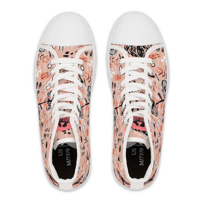 Australian Botanical high top womens canvas sneakers