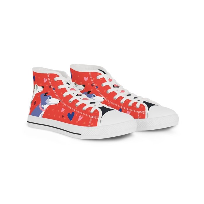 Greyhound Love high top mens sneakers