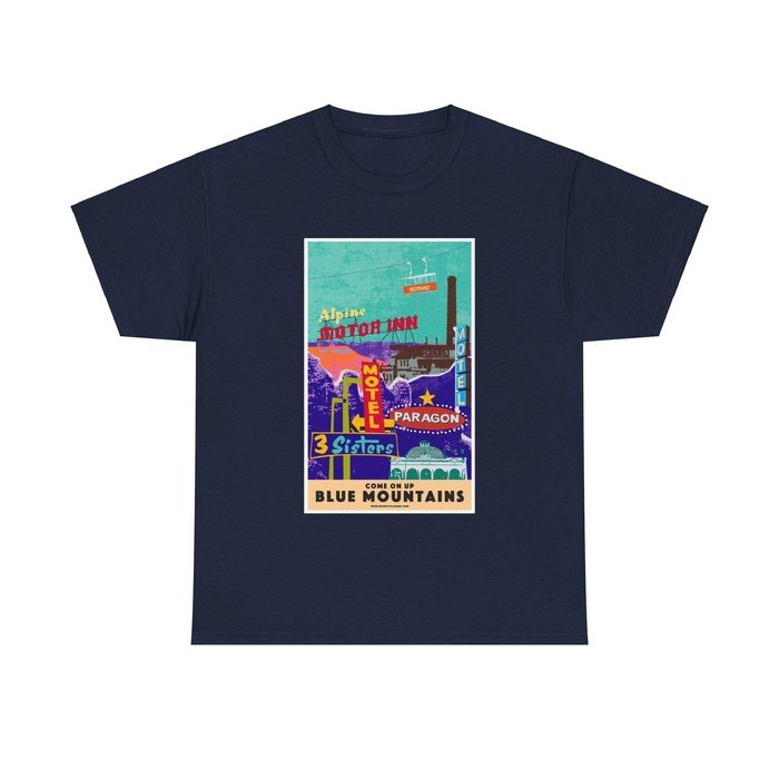 Blue Mountains come on up white classic t shirt