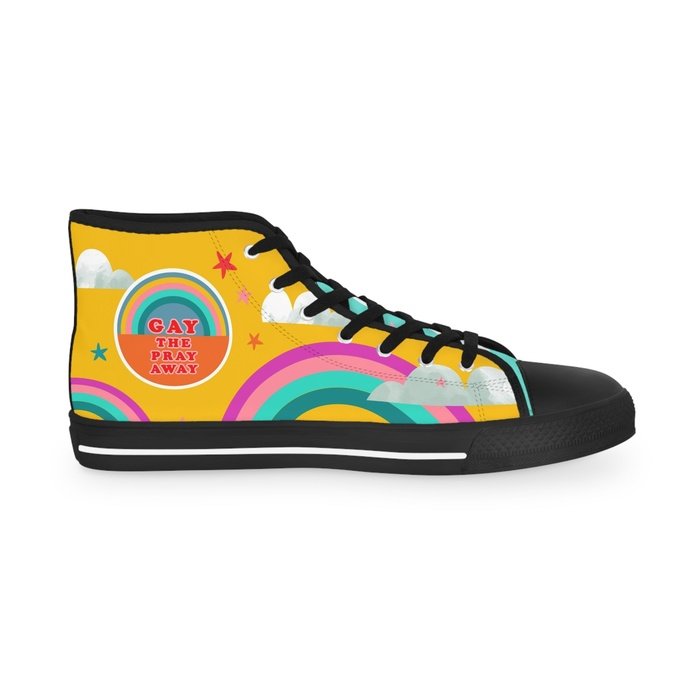 Gay the pray away high top mens sneakers